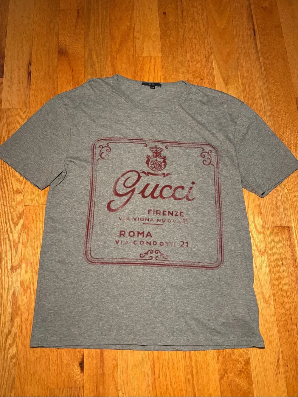 Gucci Firenze Gray Runway Tshirt